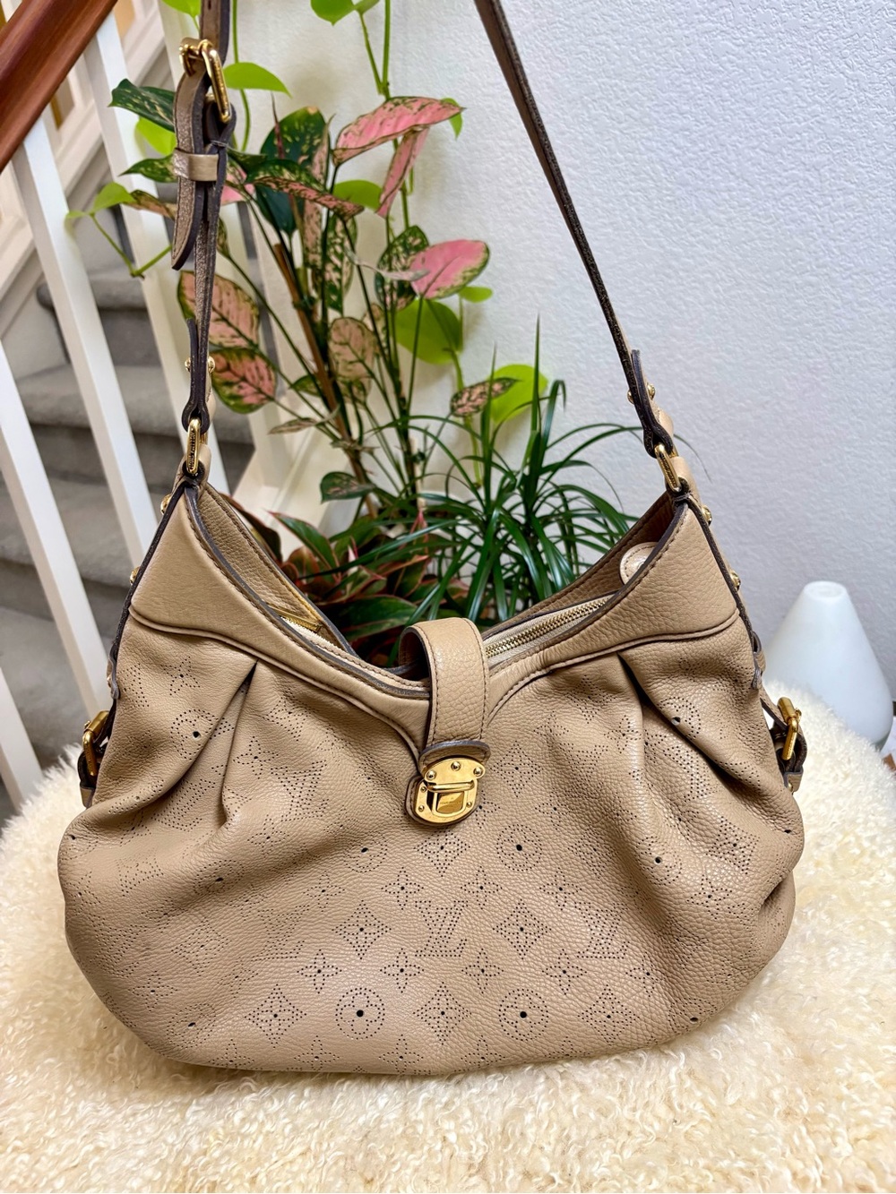 Louis Vuitton  Monogram Mahina Leather Solar PM Bag
